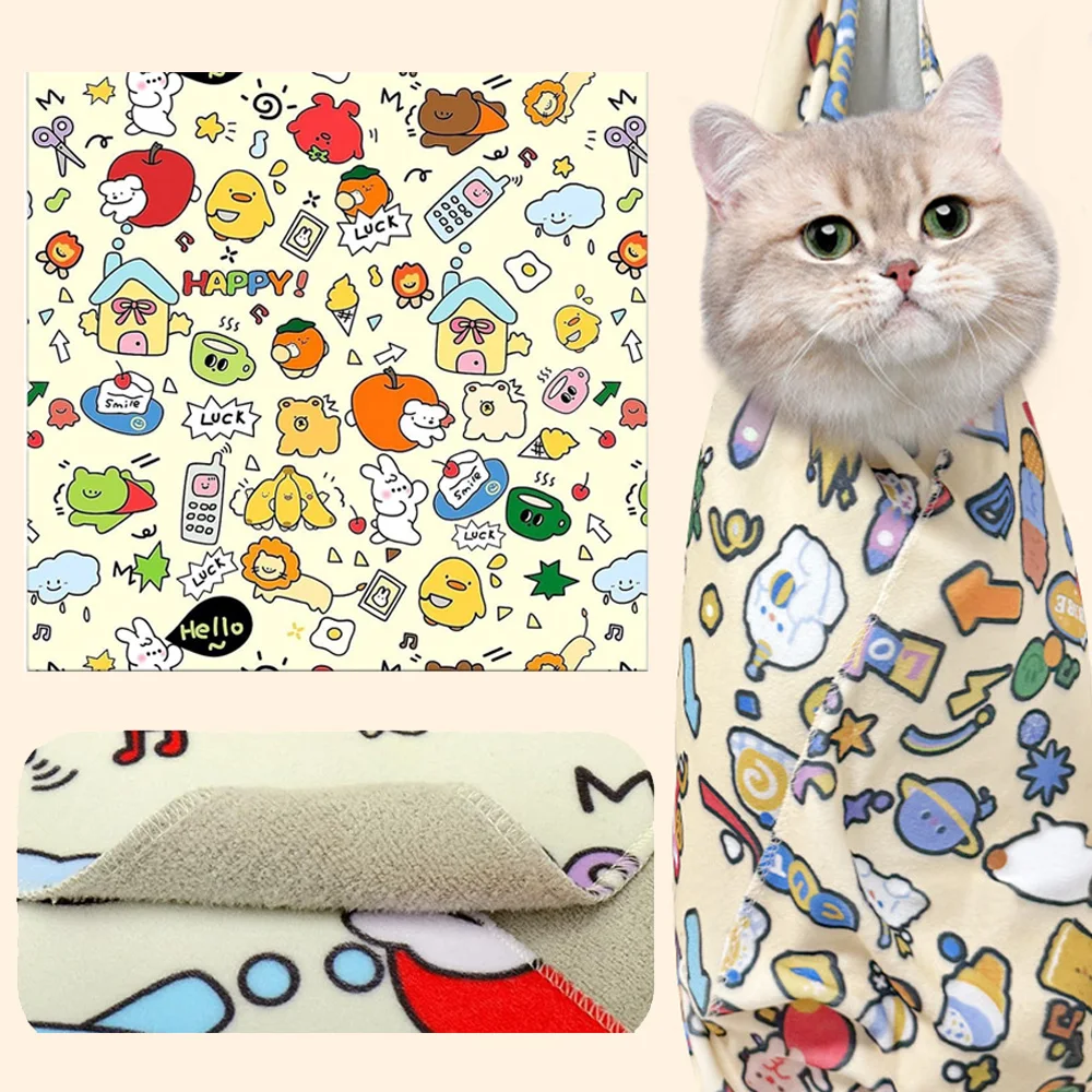 FW&D™ Cat Care Wrap – Gentle Restraint Blanket for Grooming & Medication