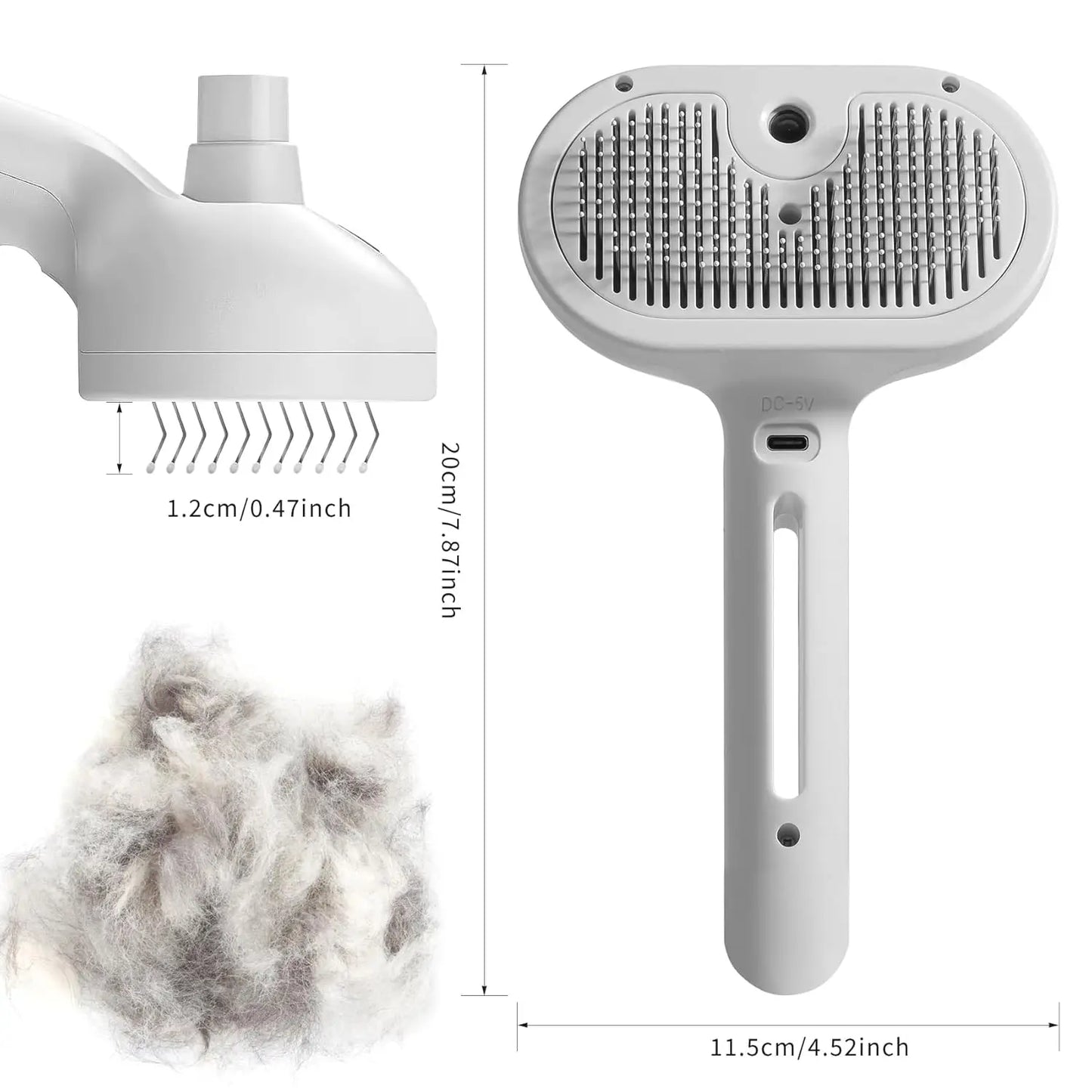 FW&D™ Pet Spray Grooming Comb – DeShedding & Styling Tool for Dogs and Cats