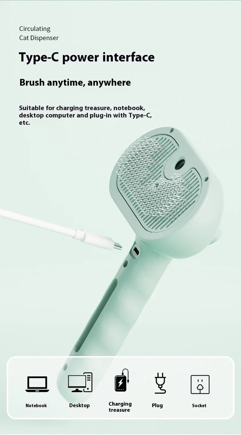 FW&D™ Pet Spray Grooming Comb – DeShedding & Styling Tool for Dogs and Cats