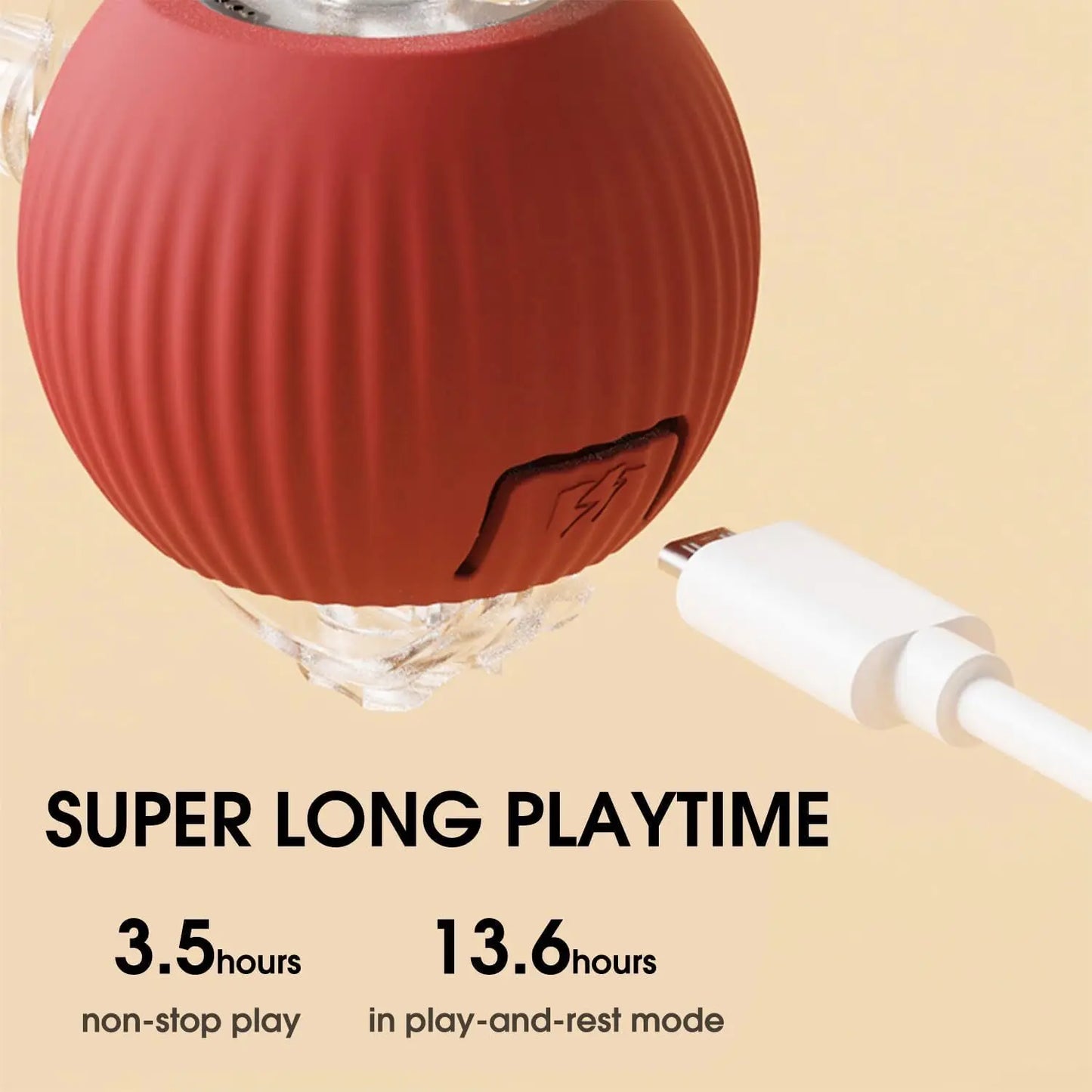 FW&D™ Smart Interactive Cat Toy Ball – Rechargeable & Motion-Activated