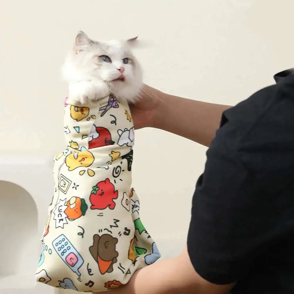 FW&D™ Cat Care Wrap – Gentle Restraint Blanket for Grooming & Medication